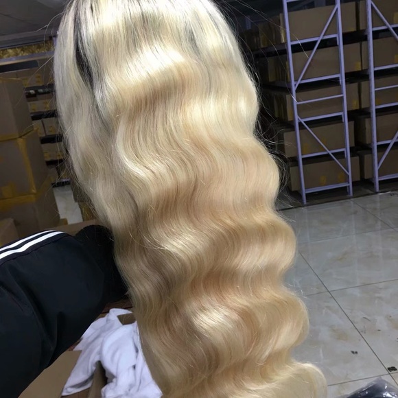 1B/613 Body Wave Virgin Hair Full Lave Wig - Picture 3 of 4